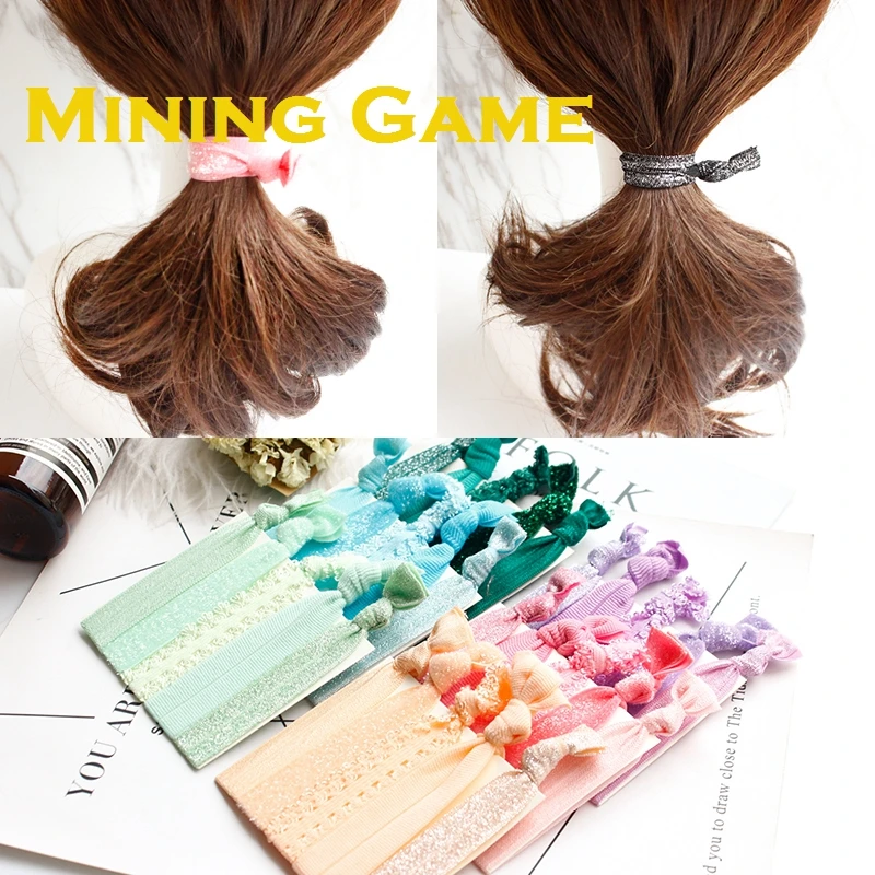 5 шт. цветной ободок для волос с узелком вечерние браслеты украшение одежды