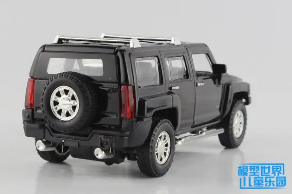 /литая под давлением игрушечная модель/1:32 весы/Hummer H3 SUV спортивный автомобиль/Вытяжка/звук и светильник/образовательная Коллекция/подарок для детей