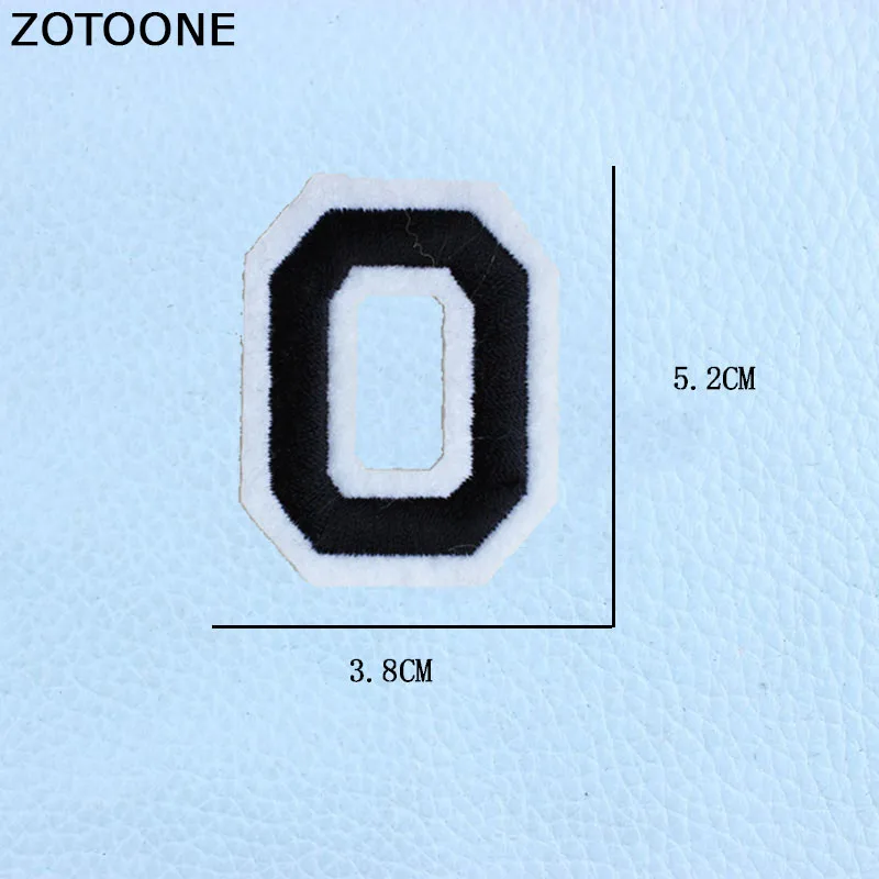 ZOTOONE/черная A Z с буквенным алфавитом на английском языке Смешанная вышитая