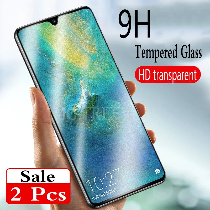 2 шт. высококачественное закаленное стекло для huawei P20 lite Pro Защитная пленка экрана