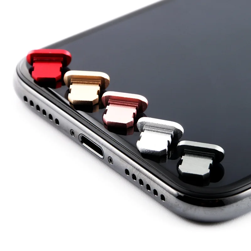 Металлический пылезащитный Разъем для iPhone 8 7 6 6S Plus мини X XS Max 5 аксессуары