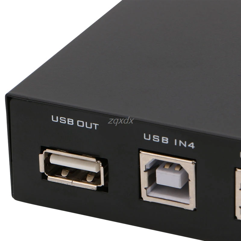 4 порта USB 2 0 совместное использование устройства переключатель адаптер Коробка