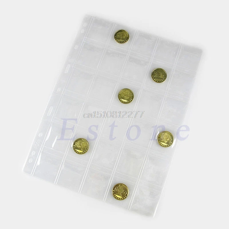 Классический пластиковый держатель для монет 20/30/42 карманов|money album|money collection albumcoin