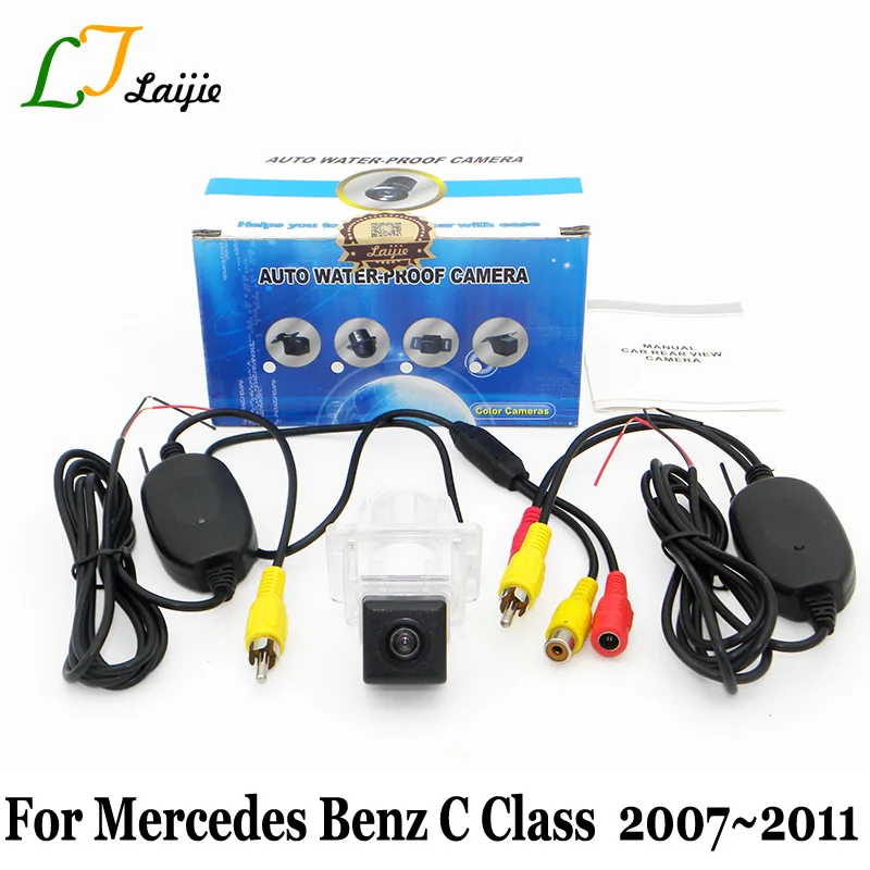 Беспроводная Автомобильная камера заднего вида для Mercedes Benz C Class W204 S204 C204 2007 ~ 2011 / HD