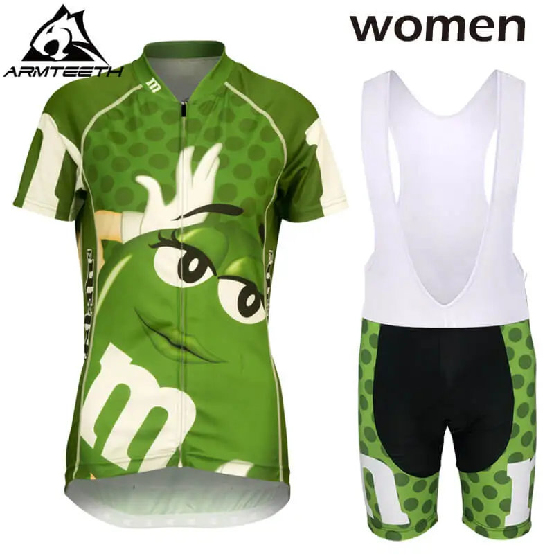 Горячая 2017 Для женщин короткий рукав Велоспорт комплект горный велосипед
