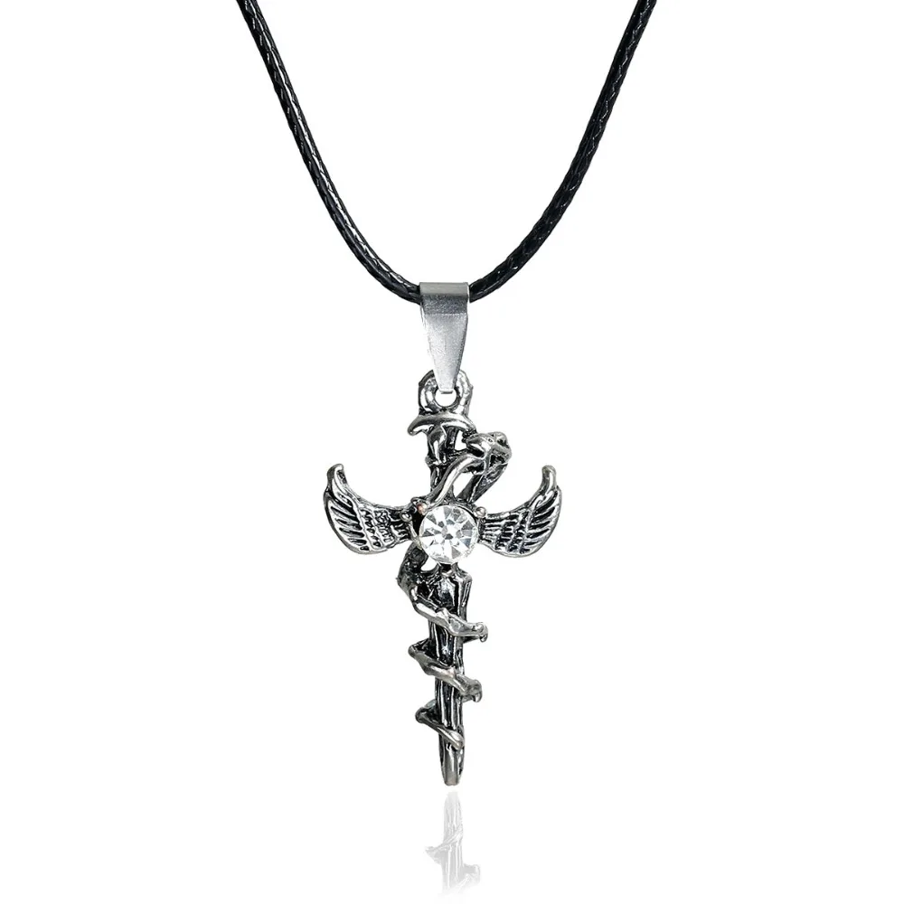 8 сезонов винтажное ожерелье с кулоном в виде меча Стразы мужское ювелирное