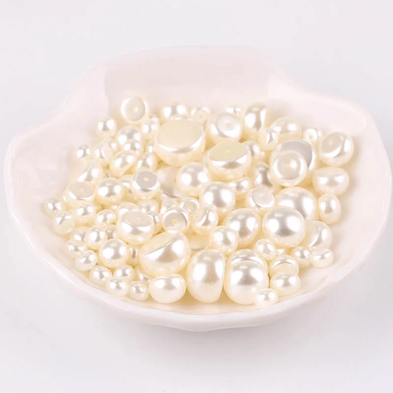 Аксессуары для волос из АБС пластика имитация жемчуга плоский бисер|Бусины| |