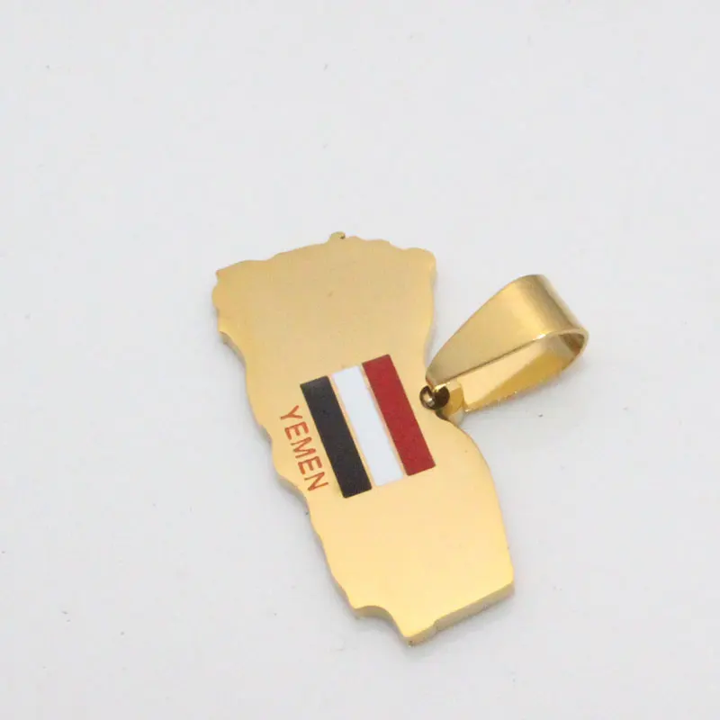 Zkd карта Йемена флаг подвеска из нержавеющей стали ожерелье|stainless pendant|necklace