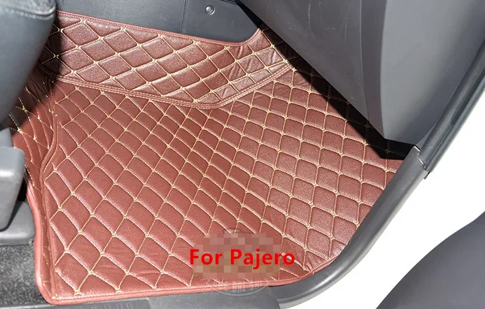 Лучшие ковры! Специальные коврики для Mitsubishi Pajero на 5 мест 2017-2007 водонепроницаемые