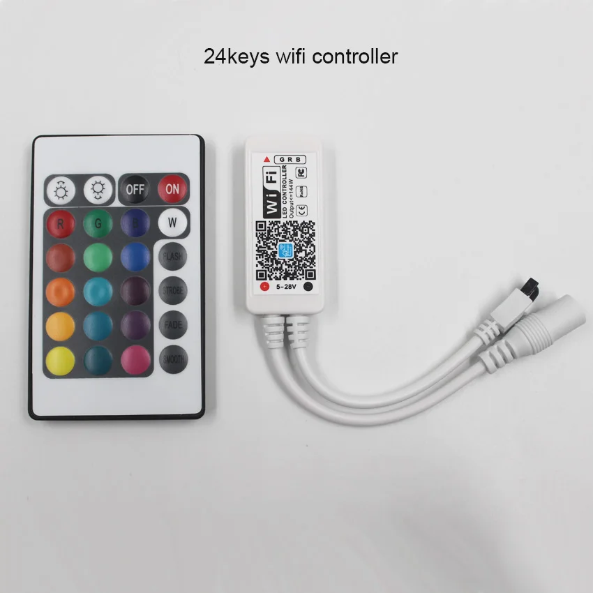IKVVT wifi светодиодный светильник RGB 5050 5 м водонепроницаемый беспроводной контроллер 12 В светодиодный светильник лента Диодная лента лампа ip неоновый источник питания