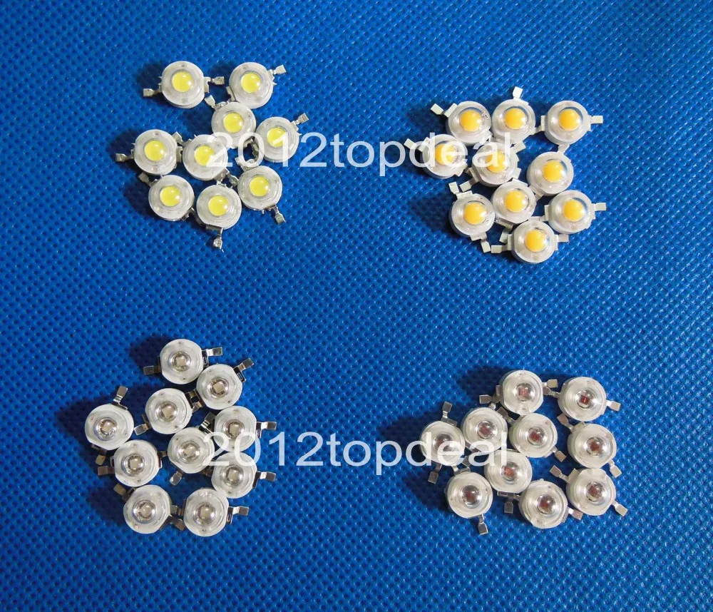 Светодиодный чип высокой мощности Холодный/теплый белый 1 Вт 3 3000k 4000k 6000k 10000k 20000k