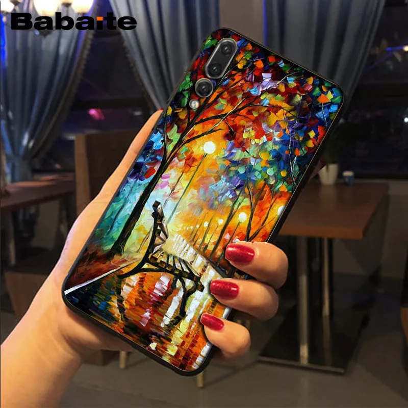 Babaite oilpaint картина маслом черный мягкий чехол для телефона huawei p20 pro p20lite p9lite nova 3i honor