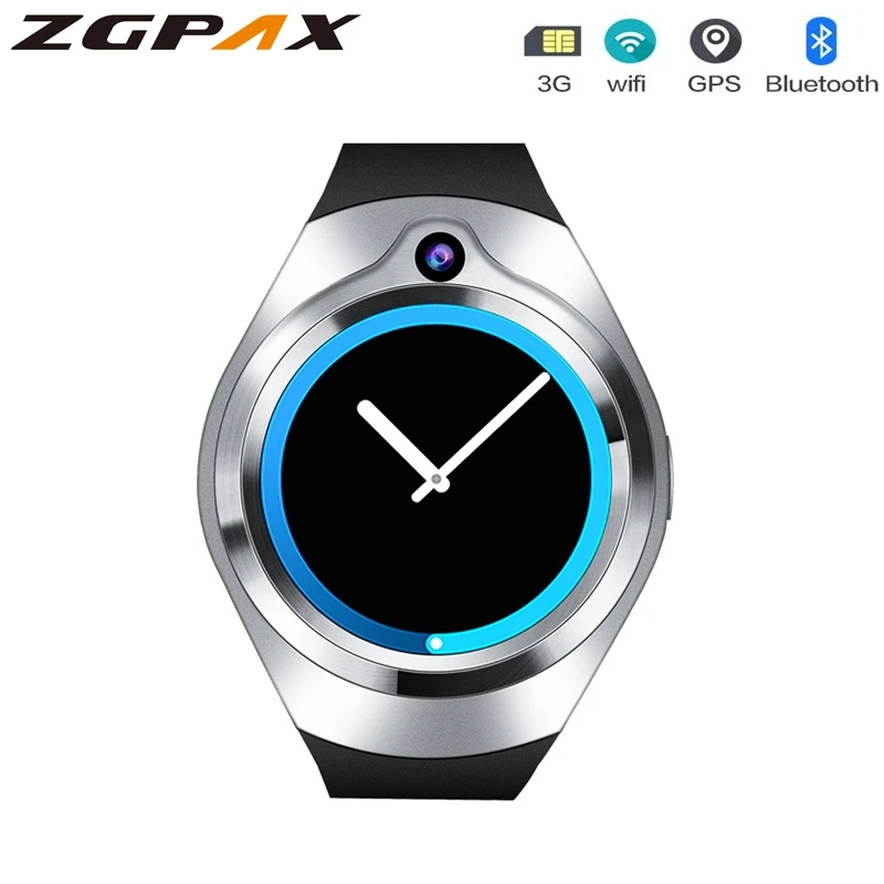 Умные часы ZGPAX S216 Android 5 1 пульсометр поддержка Bluetooth 3g WiFi gps умные MP3-плеер для iOS -