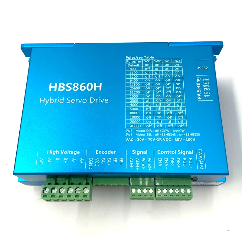 DSP CNC шаговые наборы HBS860H + 57HBS36 маршрутизатор NEMA23 3.6Nm замкнутый цикл шаговый привод
