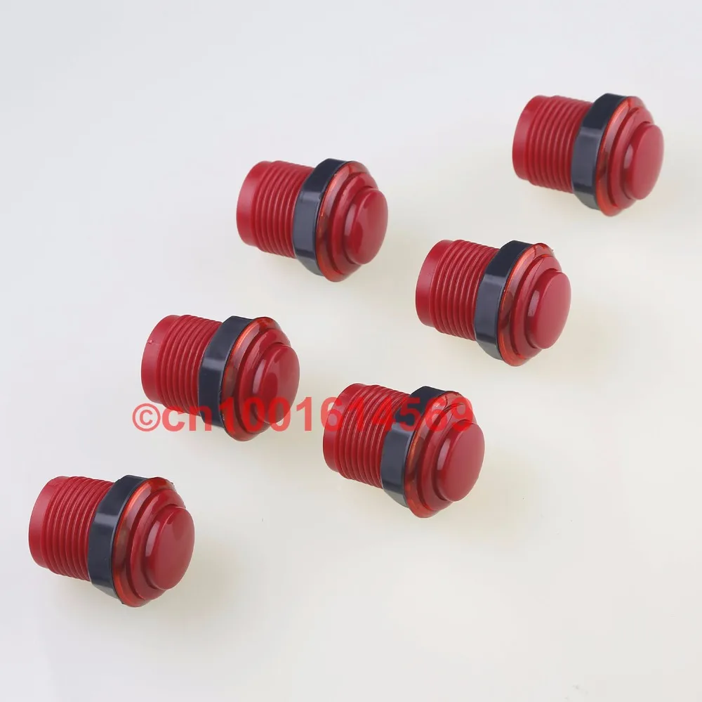 Free Shipping ! Reyann 35mm 6x Arcade Buttons For Game &amp MAME Raspberry Pi 1 2 3 Retropie Model B Project - Red | Спорт и