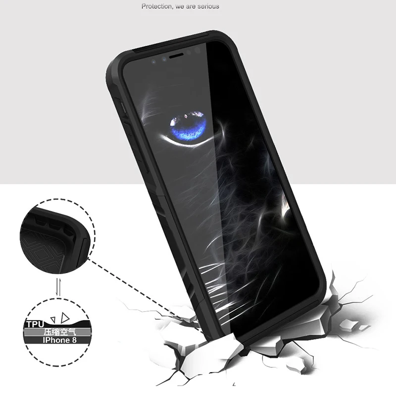 SINCETOP чехол для телефона черный/розовый/синий противоударный чехлы iphone х двойная