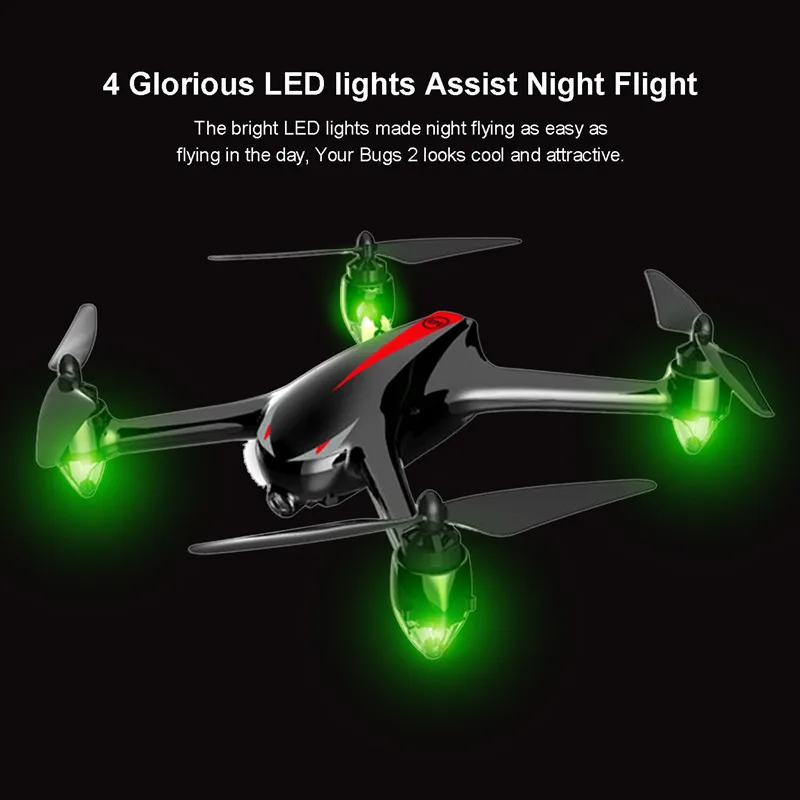 MJX B2W Bugs 2 gps бесщеточный Радиоуправляемый квадрокоптер Дрон с 5G wifi FPV 1080 P HD камера