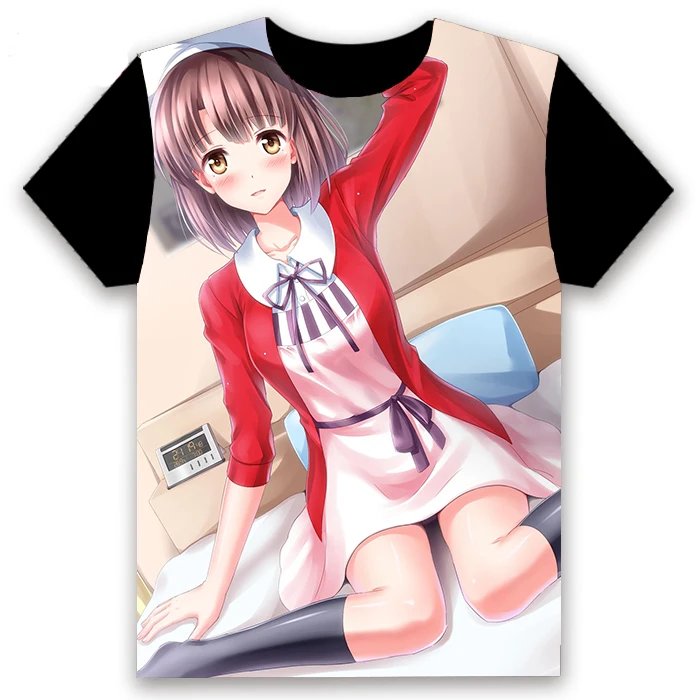 Модная Милая футболка аниме Saenai Hiroin no Sodatekata косплей короткий рукав для
