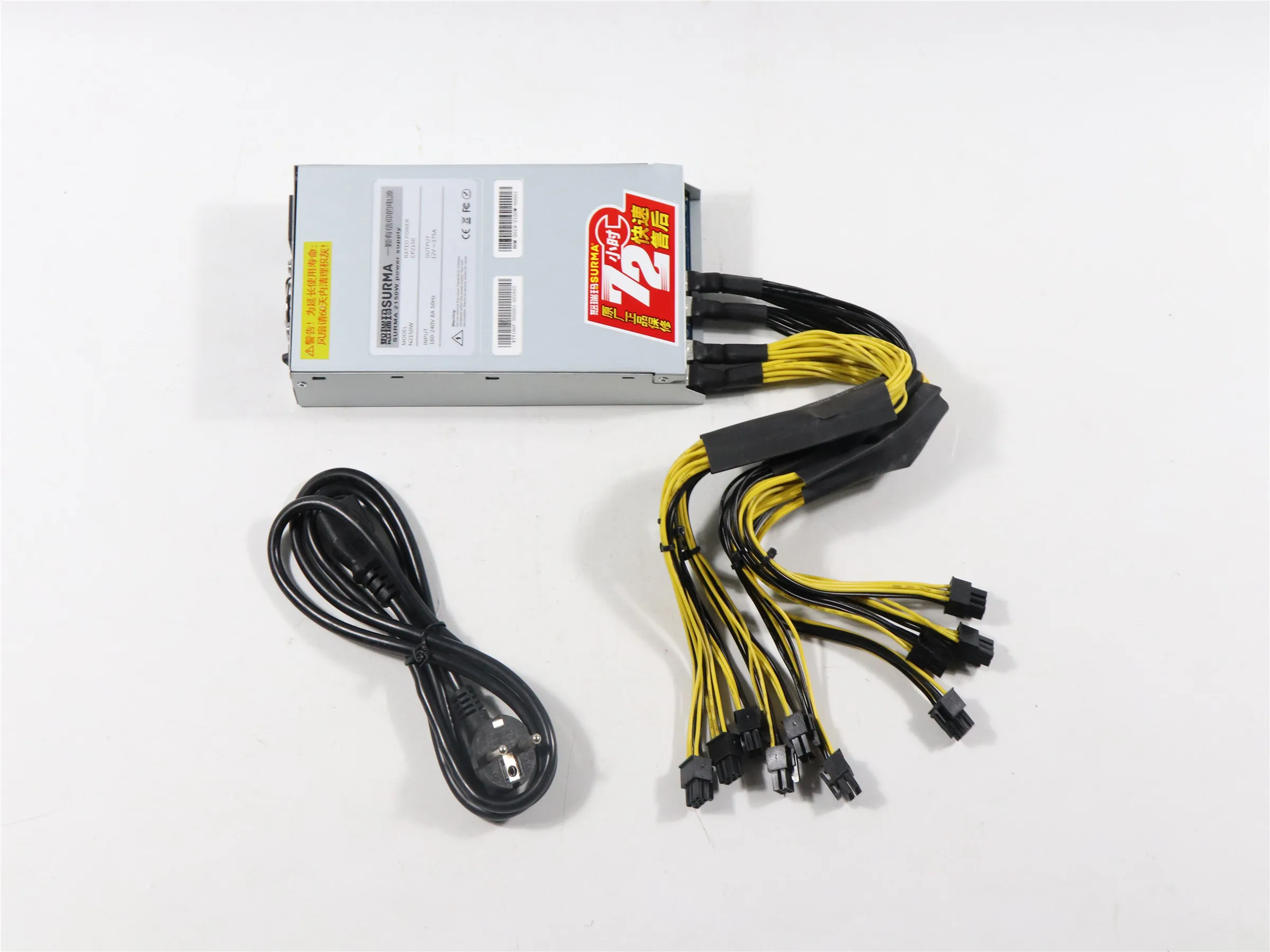 ZEC BTC LTC DASH Miner PSU 2150 Вт блок питания для Antminer S9 S9j S9k S9 SE L3+ E3 Z9 Z11 T9 Innosilicon A9 Ebit E9i ETH PSU