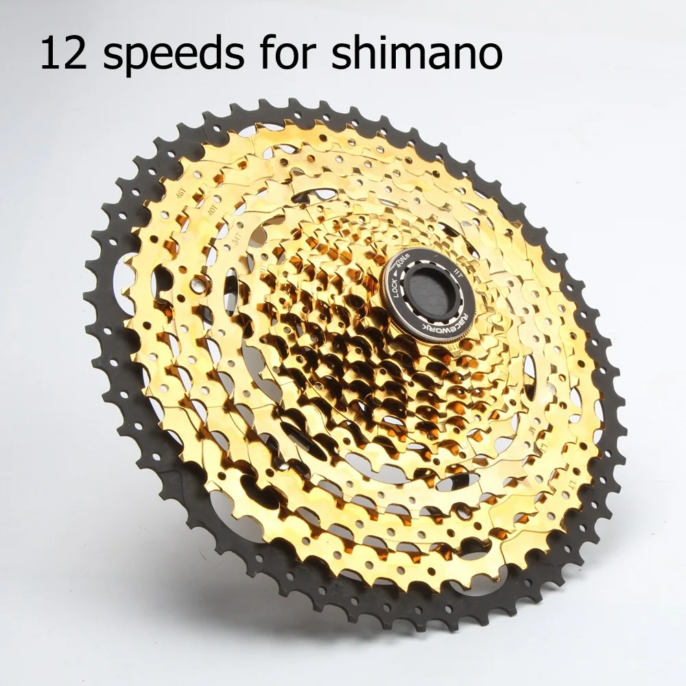 Кассета MTB 12 Скоростей Черное золото S 11-52T широкое соотношение свободное колесо