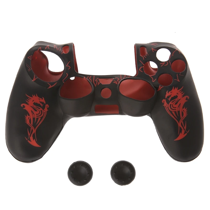 Силиконовый чехол с 2 крышками для джойстика SONY playstation 4 PS4 Dualshock | Электроника