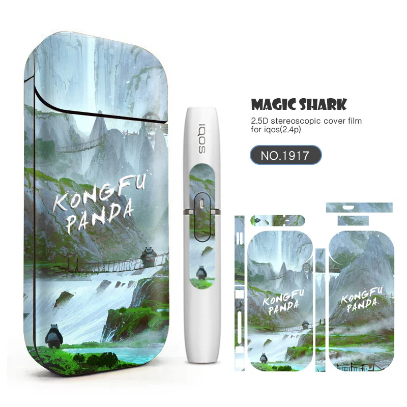 Magic Shark Umbrella Bear виниловые записи Череп ПВХ наклейка чехол для IQOS 2 4 Plus Flim Elecotronic Cigarette|Сумки телефона| |