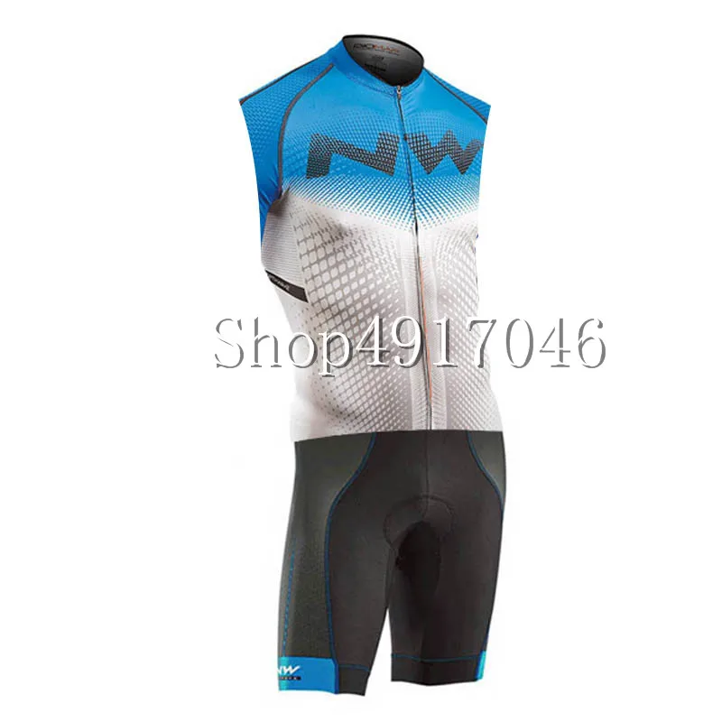 Триатлонный костюм NW Pro Team Ropa Ciclismo Велосипедное трико без Рукавов Джерси наборы