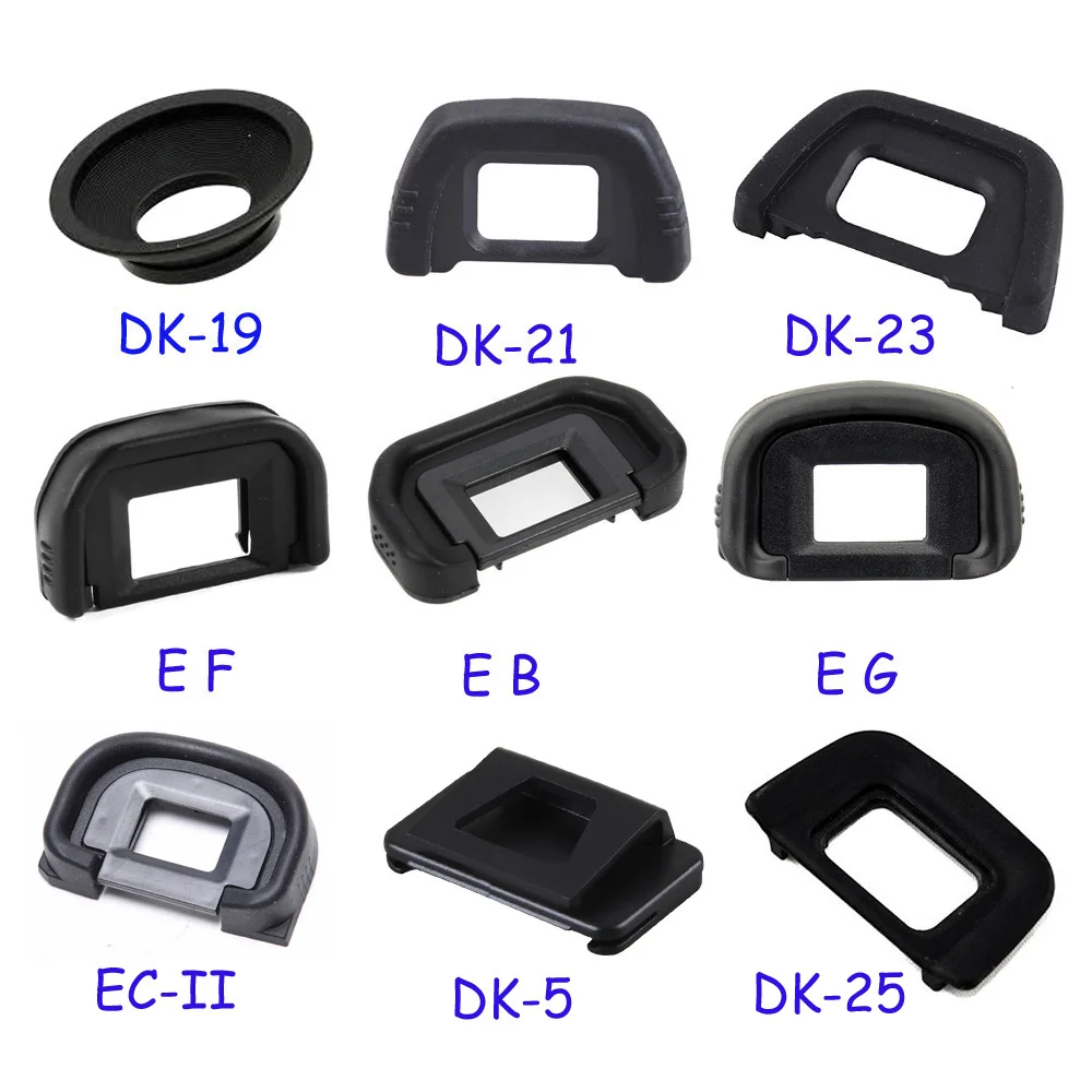 

100pcs DK-19 DK-21 DK-23 EF EB EG DK-24 DK-25 EC DK-5 DK-20 Rubber Eye Cup Eyepiece Eyecup for Nikon Canon SLR Camera