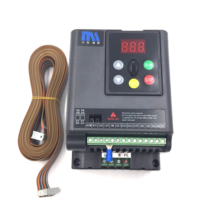 High Performance VFD 0.75KW 1HP Output 3Ph 380V 2.5A Lathe Variable Frequency Drive Inverter for 3 Phase Asynchronous Motor |