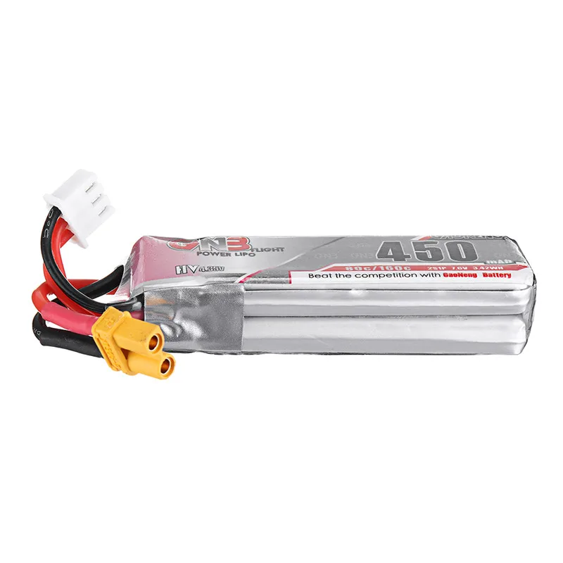 Gaoneng 7 6 В 450 мАч 80C 2S HV 4 35 V Lipo аккумулятор XT30 для Betafpv Drone FPV Racing аксессуары | Игрушки и