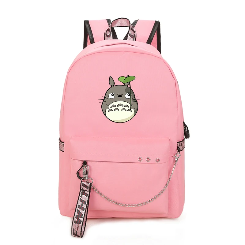 Мой сосед Тоторо печати Рюкзак Kawaii женский рюкзак Холст Школьные сумки для девочек-подростков трав Рюкзак Мультфильм Rugzak