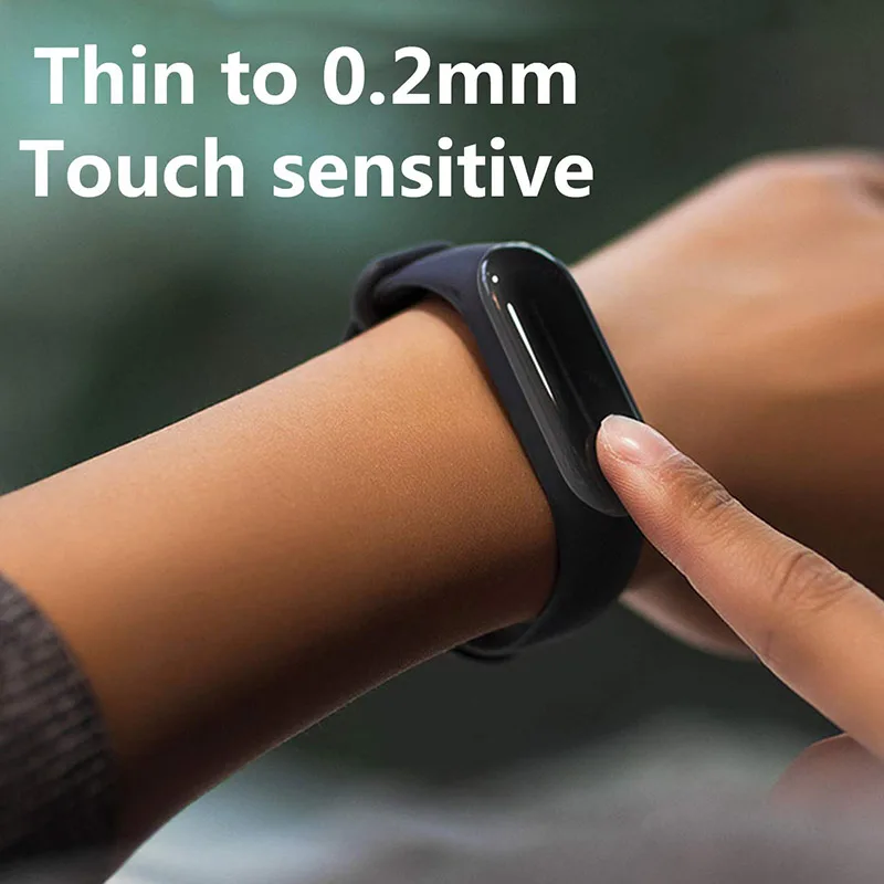 5 шт. защитная пленка для xiaomi mi band 4 на весь экран смарт браслет xiomi