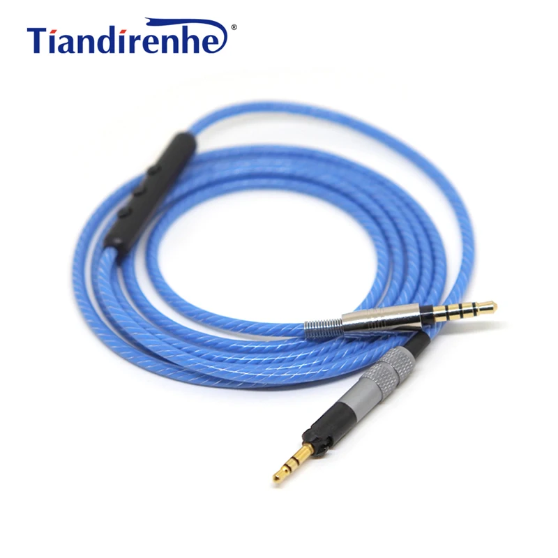 

New Headphone Replacement Cable for Sennheiser HD598 HD558 HD518 HD 598 Headset 3.5mm to 2.5mm Stereo Bass Audio Cables with mic