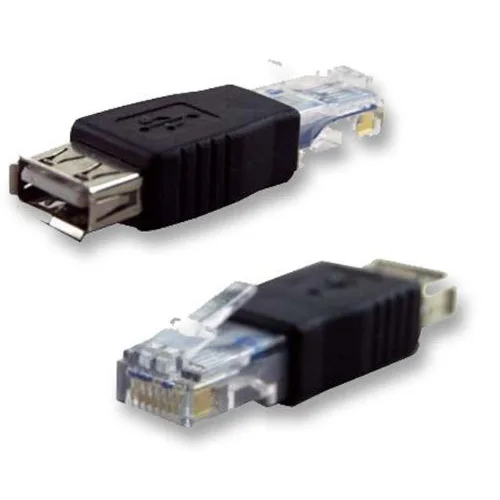 2 Pieces ethernet RJ45 male to USB female connector converter adapter +Free Cable Tie | Обустройство дома