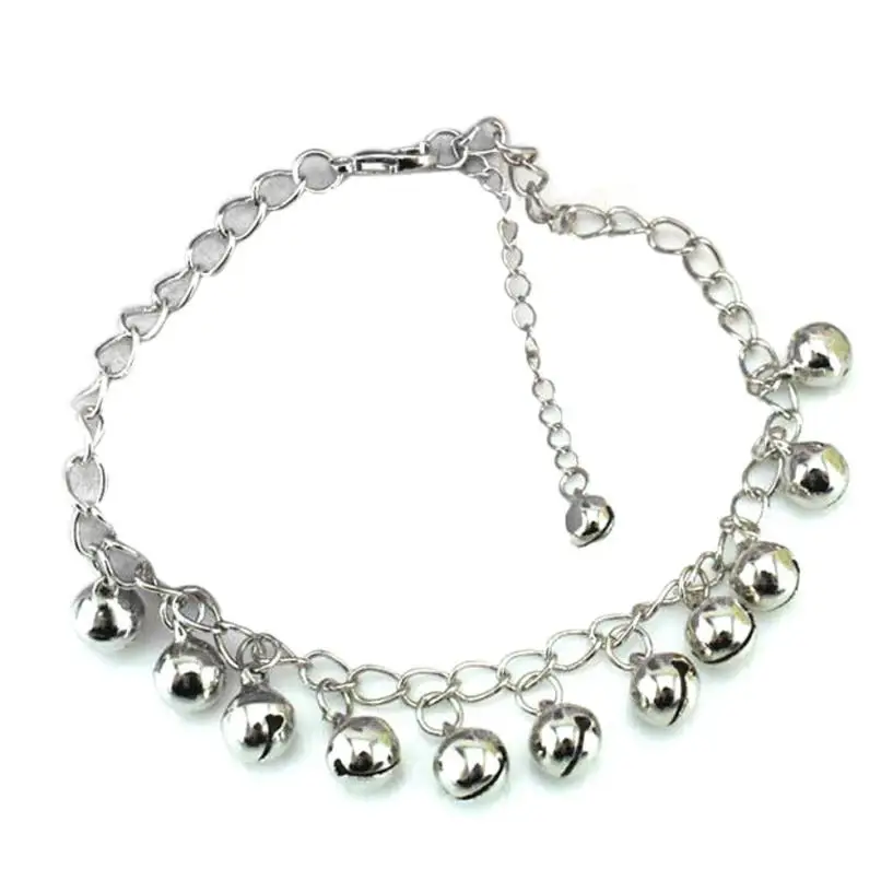 Bracelets On The Feet Silver Boho Beach Sandals Hot Women Bells Anklet Fashion Accessories Jewelry sale Wholesale 40p | Украшения и