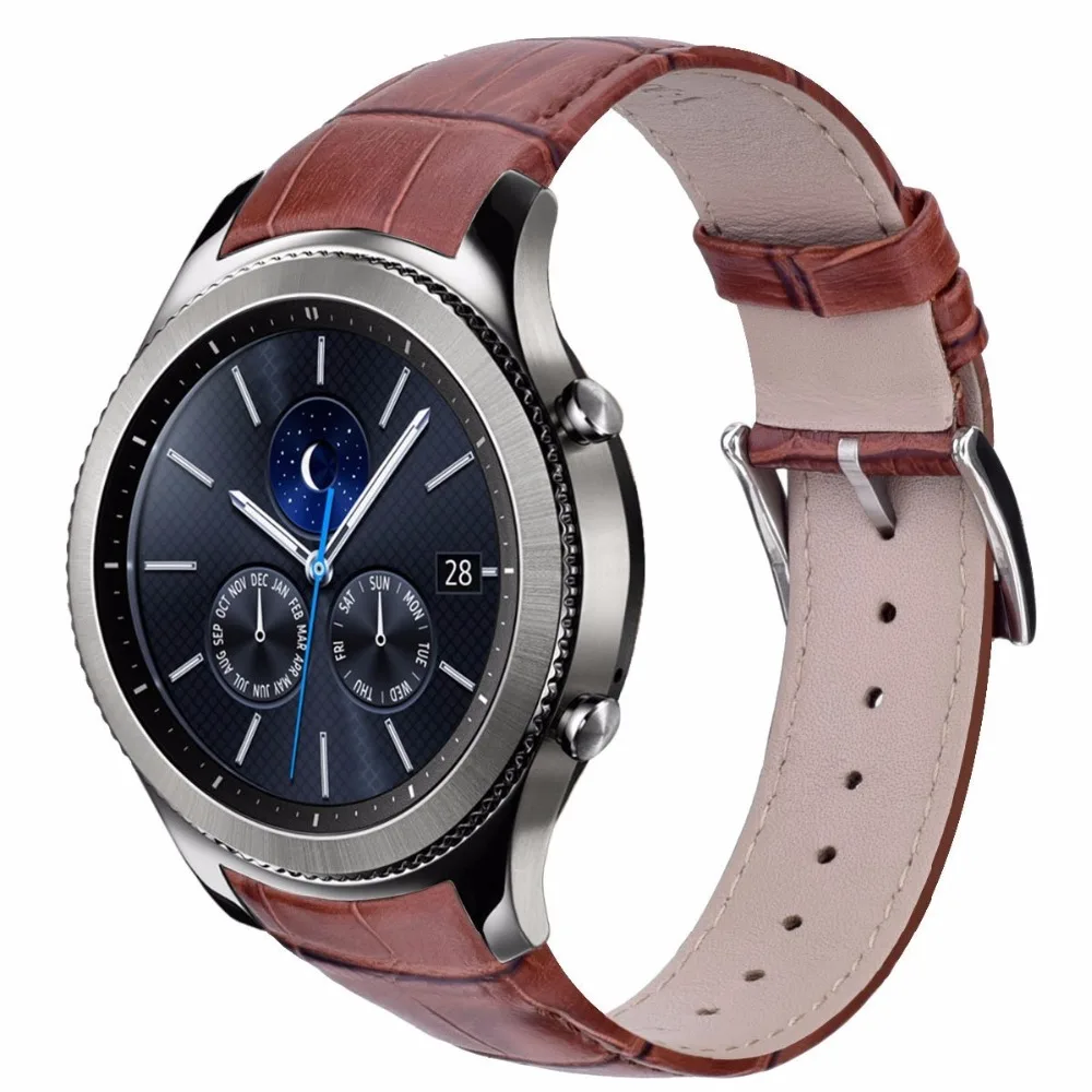 V moro 2018 ремешок для часов Samsung Gear S3 классический из натуральной кожи с