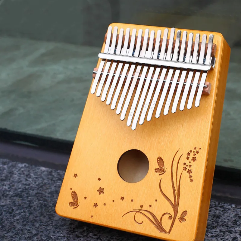 

17 Key Finger Kalimba Mbira Sanza Thumb Piano Pocket Size Supporting Bag Keyboard Marimba Wood Musical Instrument