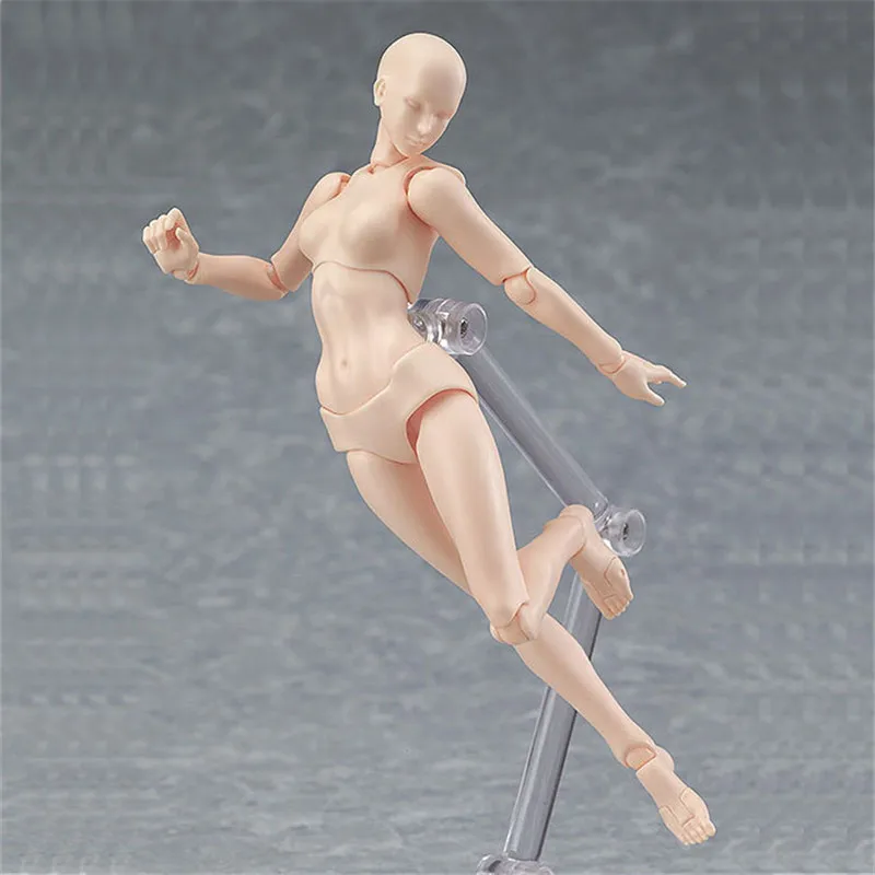 13 см Figma Archetype He She ПВХ фигурка человека тела суставов мужской женский телесный
