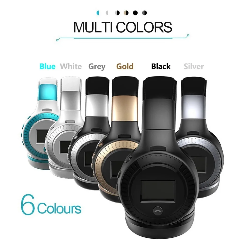 Горячая Распродажа наушники с ЖК дисплеем HiFi Bass Stereo Bluetooth беспроводная гарнитура