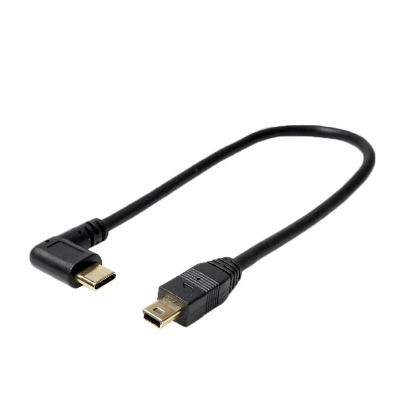 Micro Mini USB кабель 5Pin папа 3 1 Тип C локоть к 2 0 OTG адаптер для передачи данных зарядки 25