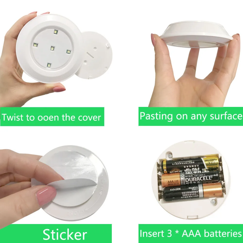 Ночник светодиодный пульт дистанционного управления Управление 5 свет шкафа