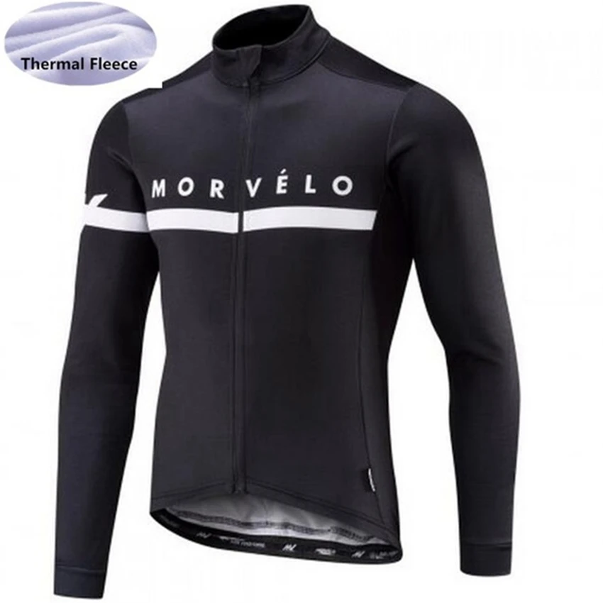 Morvelo Winter Thermal Fleece Men's Cycling Jersey long sleeve Ropa ciclismo Bicycle Wear Bike Clothing maillot Ciclismo jacket | Спорт и