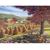 pastoral cow scenery 5d diamond painting embroidery full square drill full round mosaic beautiful scenery home decoration sale