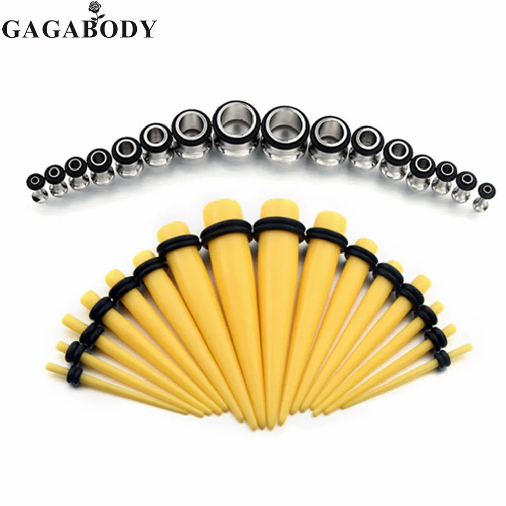 2 пары каждого размера черный/белый/желтый/оранжевый/зеленый/синий конический