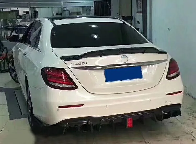 Для Benz E W213 спойлер E320LE260LE300L R стиль из углеродного волокна материал заднего крыла