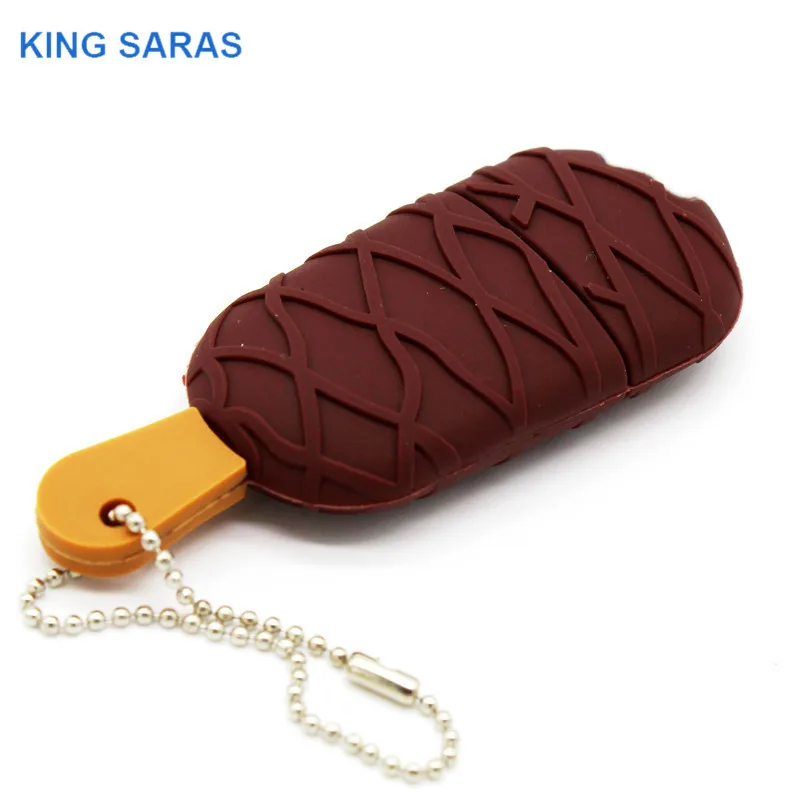 KING SARAS 64 Гб крутой летний день мини-мороженое usb флэш-накопитель usb 2,0 4 ГБ 8 ГБ 16 ГБ 32 ГБ флешка, подарок