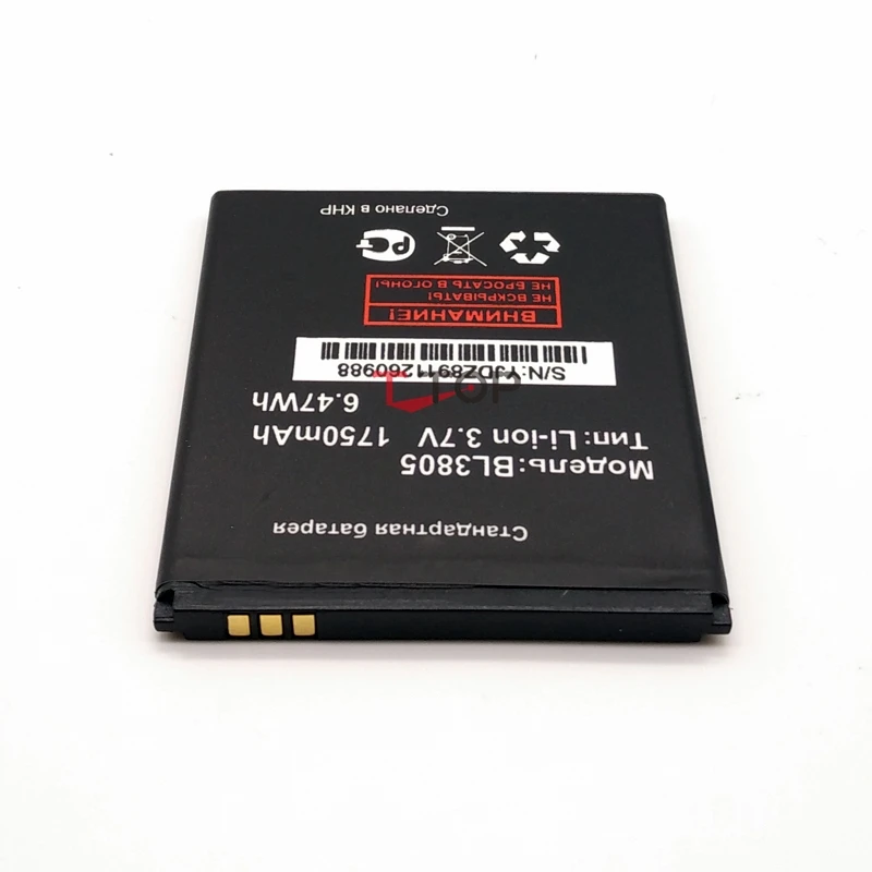 Для Fly IQ4404 свеча IQ 4404 Батарея BL 3805 BL3805 1750 мАч 3 7 В аккумулятор для мобильного