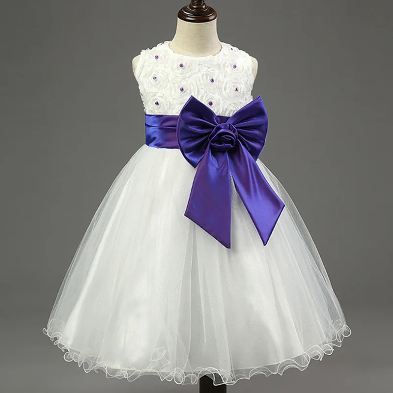 Cheap Toddler Flower Girl Party Dresses Cute Princess Costume 2016 Brand Kids Dress Girls Clothes for Birthday and Wedding | Детская