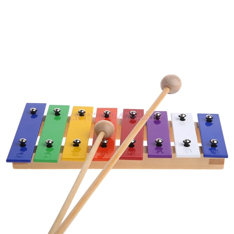 

Glockenspiel Musical Instrument Music Toy 8 Notes Wooden Children Kid #H055#