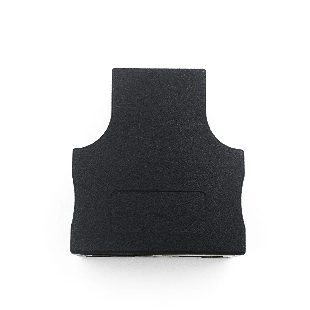 Wholesale 10pcs/lot RJ45 female to female 1 To 2 Ways RJ45 LAN Ethernet Network Cable Female Splitter Connector Adapter